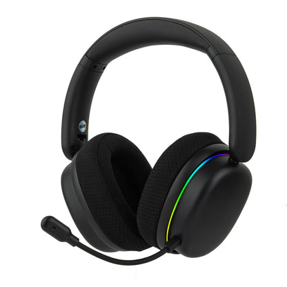 EPOMAKER X Aula G7 Pro Wireless Gaming Headset, Dual Mode BT5.3 & 2.4GHz, 7.1 Surround Sound, 80+ Hour Battery, RGB Light, with Noise Canceling Mic for PS5, PS4, Switch, PC (Black)