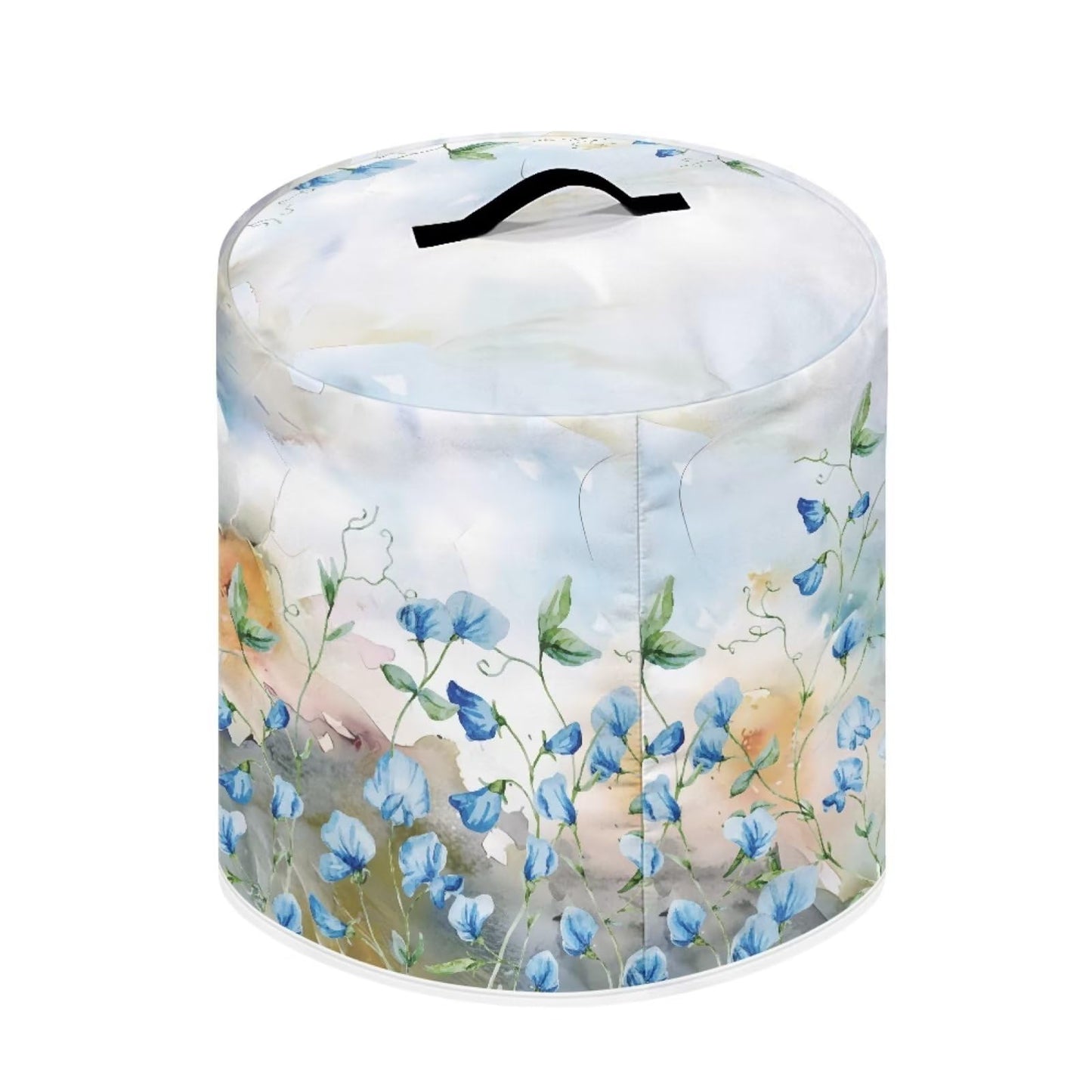 Tutolipy Floral Print Pressure Cooker Dust Cover Compatible with 6 Quart, Durable Dust Cover with Pocket