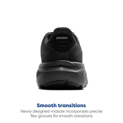 Brooks Men’s Ghost 17 Neutral Running Shoe - Black/Black/Ebony - 11 X-Wide