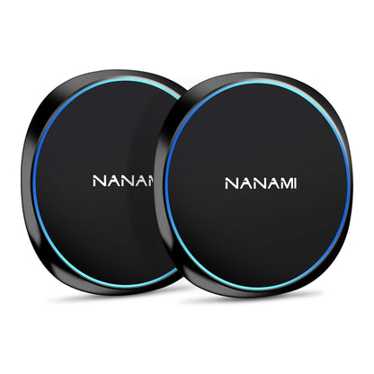NANAMI Fast Wireless Charger [2 Pack] - Qi Certified Wireless Charging Pad for iPhone 17/17 Pro/17 Pro Max/16/15/14/13/13 Pro/12,10W for Samsung Galaxy S25/S25 Ultra/S24/S24 Ultra/S23/S22, New Airpods