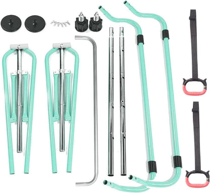 FBSPORT Gymnastics Bar for Kids，Adjustable Height Gymnastic Horizontal Bars,Junior Training Bar Children Folding Training Monkey Bars for Home Using