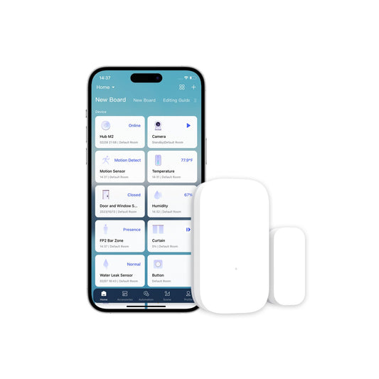 Aqara Zigbee Door and Window Sensor, Wireless Mini Contact Sensor, Home Automation, Requires Aqara Hub, Zigbee Connection, Kid Safety, Compatible with Apple HomeKit, Alexa, Works with IFTTT