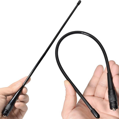 HYS 20W GMRS Two Way Radio Antenna - 14.96" SMA Female, 462-467 MHz, 2.5dBi Gain for Walkie Talkie/Repeater