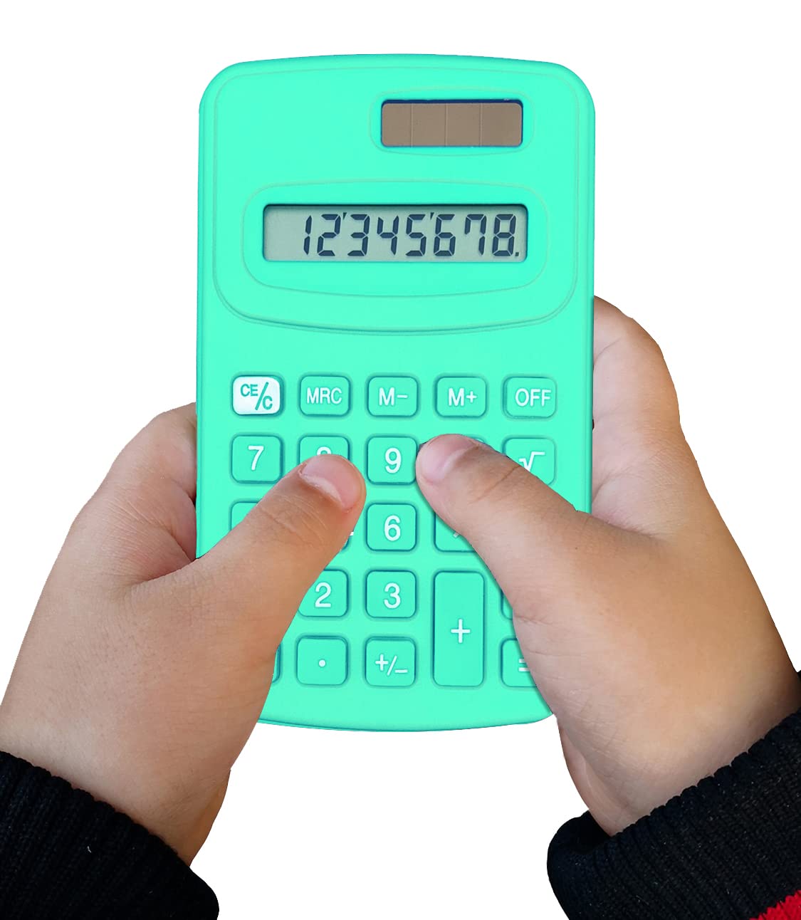 Basic Calculator, BESTWYA Calculators for Classroom with 8 Digit Silicone Button (4 Colors, Set of 8)