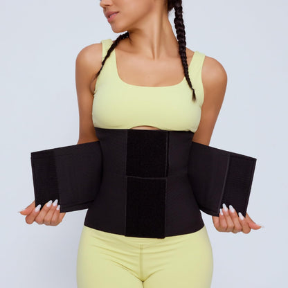 Sculpt Snatch High Height (12''Coverage) Hourglass Waist Trainer for Women–Adjustable Sweat Band for Stomach, Tummy Control&Workout Waist Trimmer(Black (Long torso),L)
