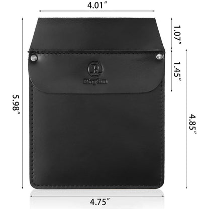 RingSun Genuine Leather Pocket Protector for Men, Durable Pocket Tool Pouch, Jeans Shirts Pocket Protector for Tools Pens