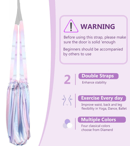 Yoga Stretch Rope,Leg Stretcher Strap,Fitness Training Aid Band, Home Gym Equipment Assist Stretch Strap for Fitness Gymnastics Dance Aerial Yoga Ballet