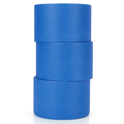 NEOACT 3 Rolls Blue Painters Tape 3 Inches,55 Yards Masking Tape No Residue Blue Tape Wide Roll for Wall Painting,Home Improvement,Packing,DIY Craft Arts