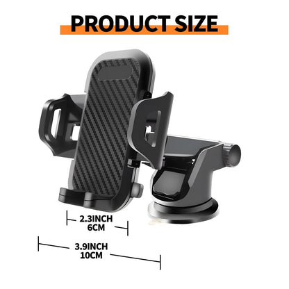 Phone Holder for car, Car Phone Holder Mount with Upgraded Metal Hook Clip for Air Vent, Car Mount Smartphones Holders