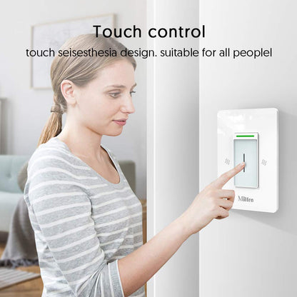 Milfra Smart Light Switch-Smart WiFi Switch 2.4Ghz Compatible with Alexa, Google Assistant,Remote Control/Voice Control and Schedule, Neutral Wire Required, Single-Pole, No Hub Required (4 Pack)