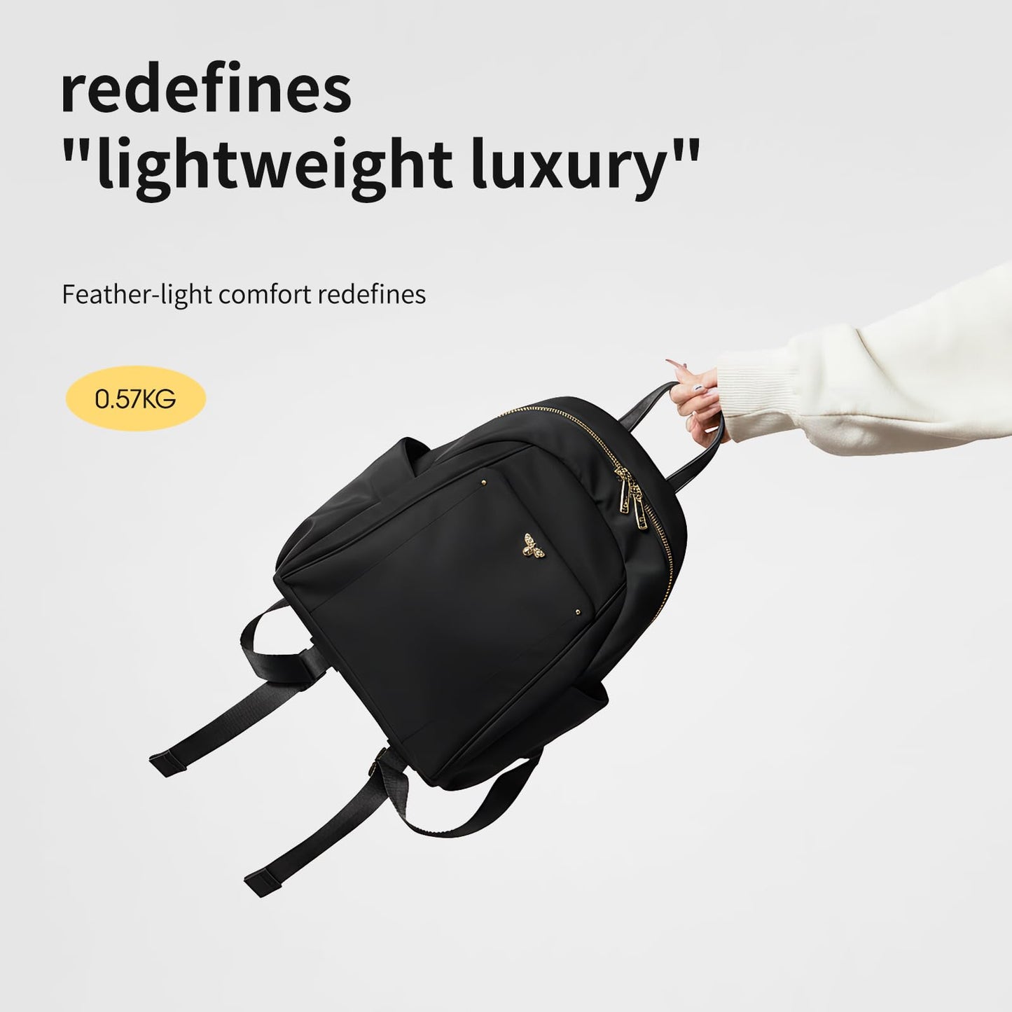 LEFFBAG Mini Backpack for Women Small Backpack Purse, Anti Theft Backpack Waterproof Lightweight Premium Oxford For Travel Work Shopping