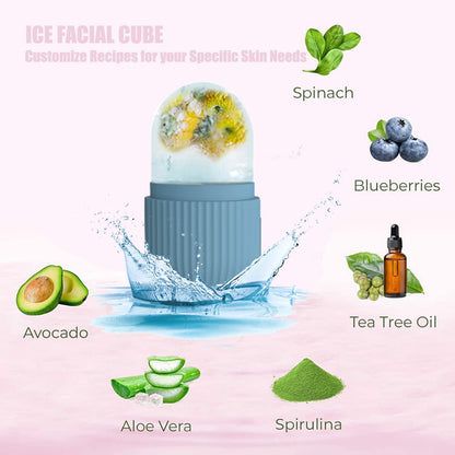 RoseFlower Facial Ice Roller, Ice Roller for Face Eyes Body, Reusable Ice Mold for Face Effectively Remove Puffiness, Reduce Pores, Sunburn Repair, Gua Sha Beuty Tool - LeakProof #8