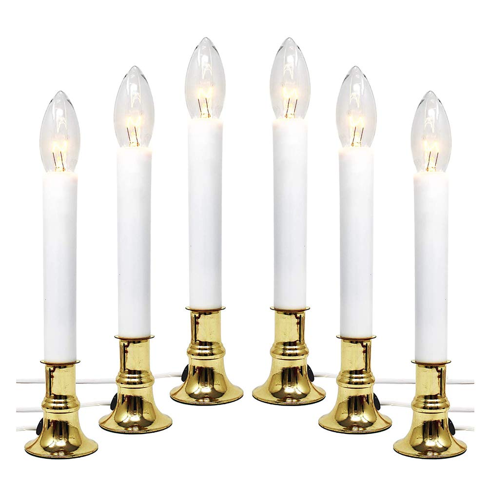 25 Pack Clear Torpedo Tip Candle Light Bulbs, C26 Clear Incandescent Replacement Bulb for Electric Window Candles Lamps, Night light, C7/E12 Candelabra Base Chandelier Light Bulbs, 120V 7 Watts Bulbs