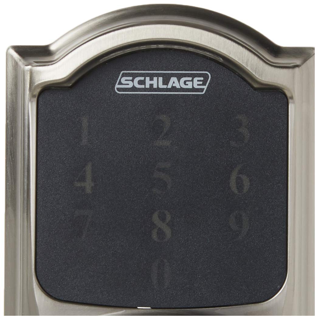 SCHLAGE Connect Camelot Touchscreen Deadbolt Smart Lock w/ Alarm (Aged Bronze)