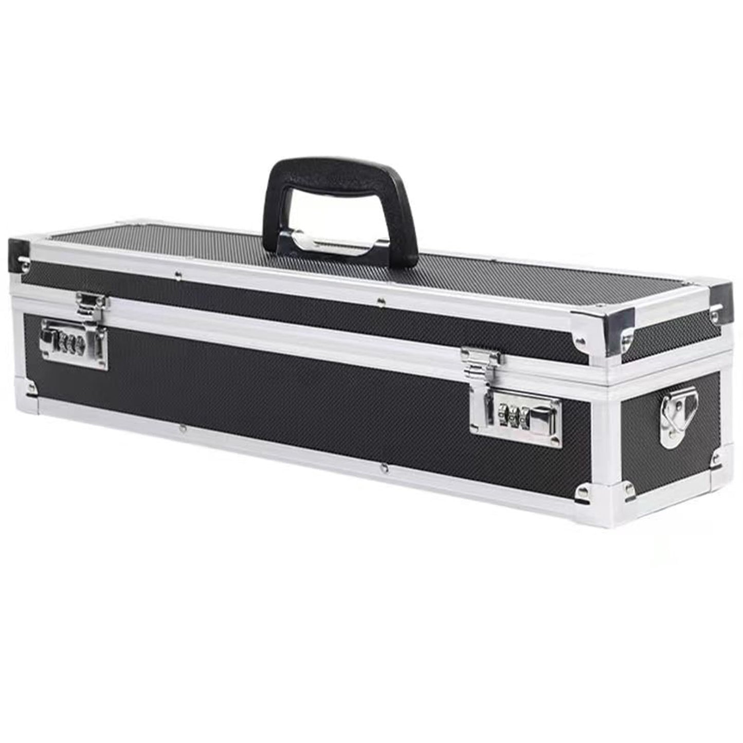 Flydoniso Chef’s Knife Case Aluminum Hard Case with Dual Combination Locks Cultery Carrier Portable Knife Organizer Block Holders Protectors With 8 Slots Can Hold Home Kitchen Knife Tools Up To 17.5”