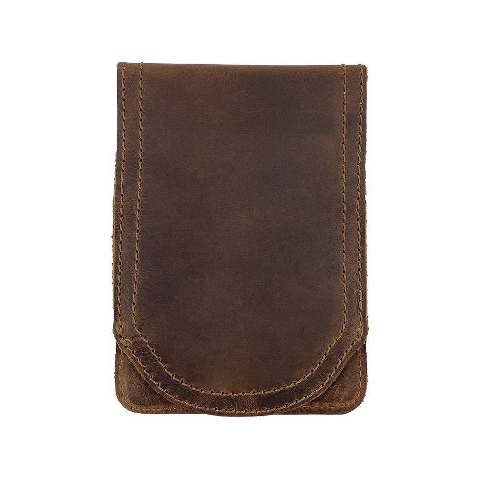 Hide & Drink, Journal Cover for Hard Cover Moleskine Pocket Size (3.5 x 5.5 in.) Classic Notebook (Notebook NOT Included), Full Grain Leather, Handmade, Bourbon Brown
