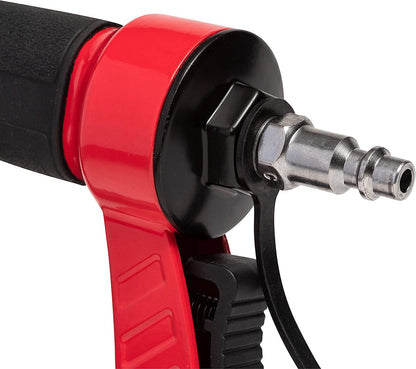 Arrow PT50 Oil-Free Pneumatic Staple Gun, Professional Heavy-Duty Stapler for Wood, Upholstery, Carpet, Wire Fencing, Fits 1/4”, 5/16”, 3/8", 1/2", 9/16” Staples , Red
