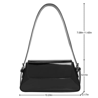 Women Small Shoulder Bag Cute Hobo Tote Handbag Evening Clutch Bag Y2k Sparkly Silver Purse for Party Prom Wedding (Black)