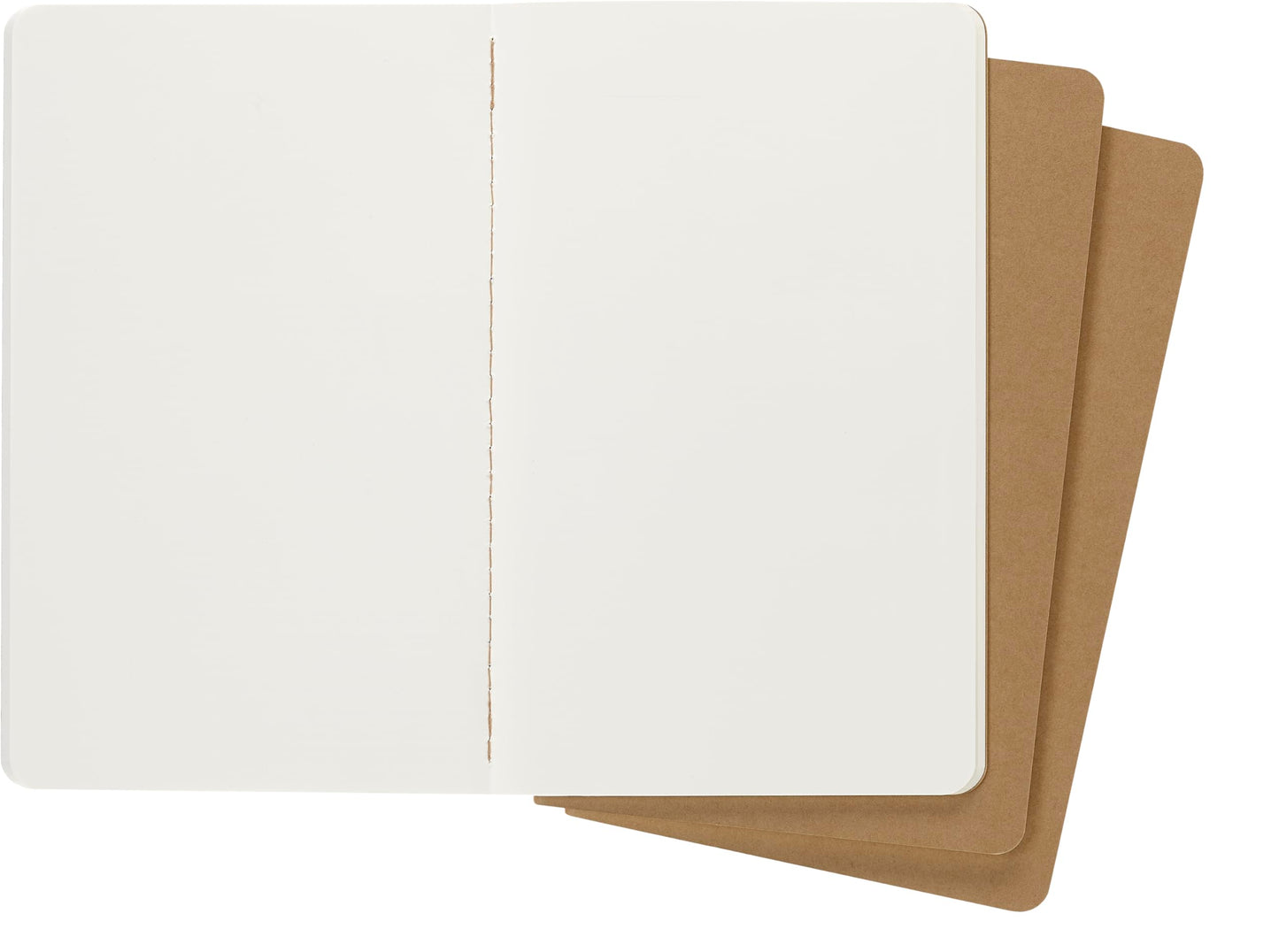 Moleskine Cahier Journal, Soft Cover, Large (5" x 8.25") Ruled/Lined, Black, 80 Pages (Set of 3)