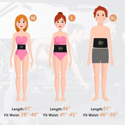 kissleaf Waist Trainers for Women Belly Fat Sweat Band for Stomach Weight Loss Get into Shape Waist Trainer for Women Black