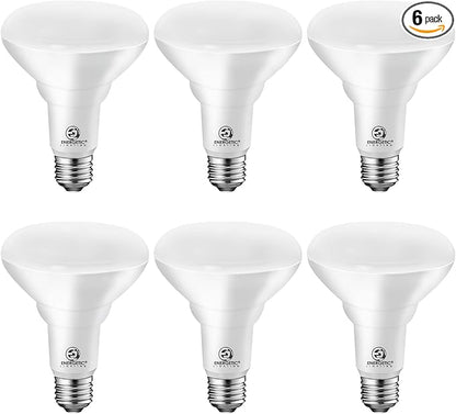 Energetic BR30 LED Flood Lights Indoor, Daylight 5000K, 65W Recessed Light Bulbs, Dimmable, 750lm, Energy Star & CRI 90, 6 Pack
