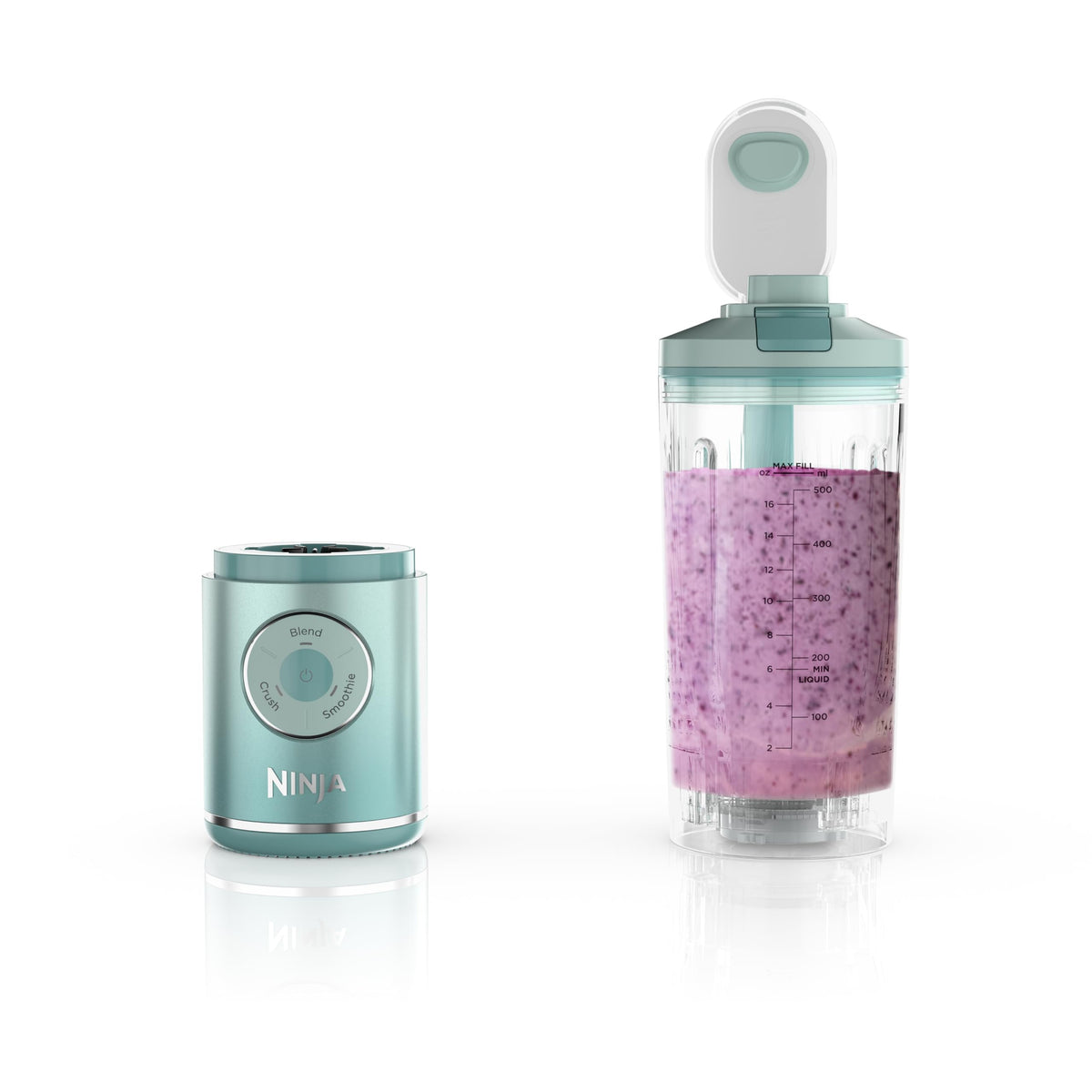 Ninja Blast Max, Portable Blender + Twist & Go, Personal Smoothie, Blend, Ice Crush, 3 Programs, Cordless, 22 oz removable Vessel, Dishwasher Safe, Leakproof, Navy, BC251NV