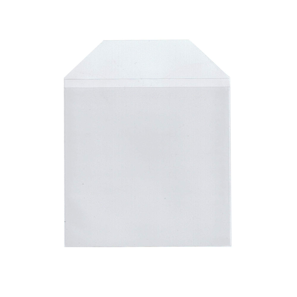 Maxtek 100 Pieces Clear Transparent CPP Plastic CD DVD Sleeves Envelope Holder, 100 Micron Thickness.