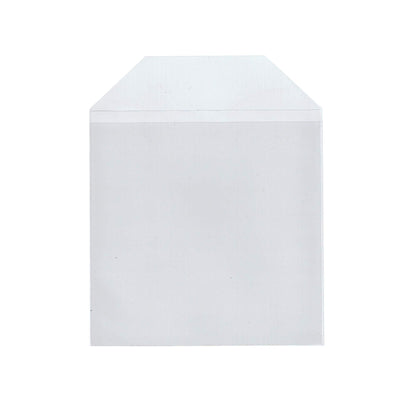 Maxtek 100 Pieces Clear Transparent CPP Plastic CD DVD Sleeves Envelope Holder, 100 Micron Thickness.