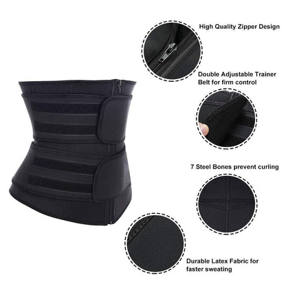 DDFS Fajas Moldeadoras De Cintura Y Abdomen Shapewear Tummy Control Seamless Corset Sports Waist Trainer for women Weight Loss Black L