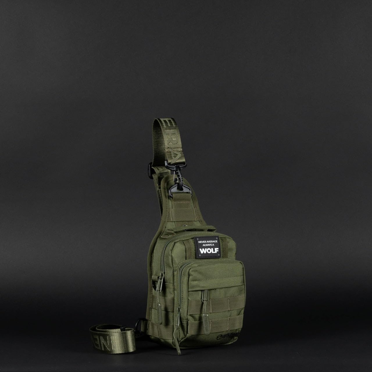 WOLFpak 4L Mini Tactical Sling Bag (OD Green) Compact Crossbody Backpack for Gym, Travel & EDC | Tactical Shoulder Bag with Multiple Pockets – Lightweight, Durable Sling Pack for Men & Women