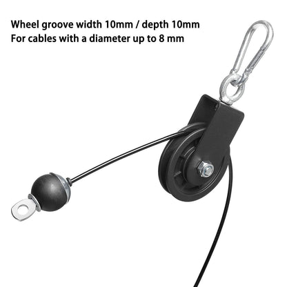 Vishusju 90mm Pulley Wheel for Cable Machines Silent Bearing Home Gym Equipment Pull Down Attachment Weight Lifting Pulley Traction