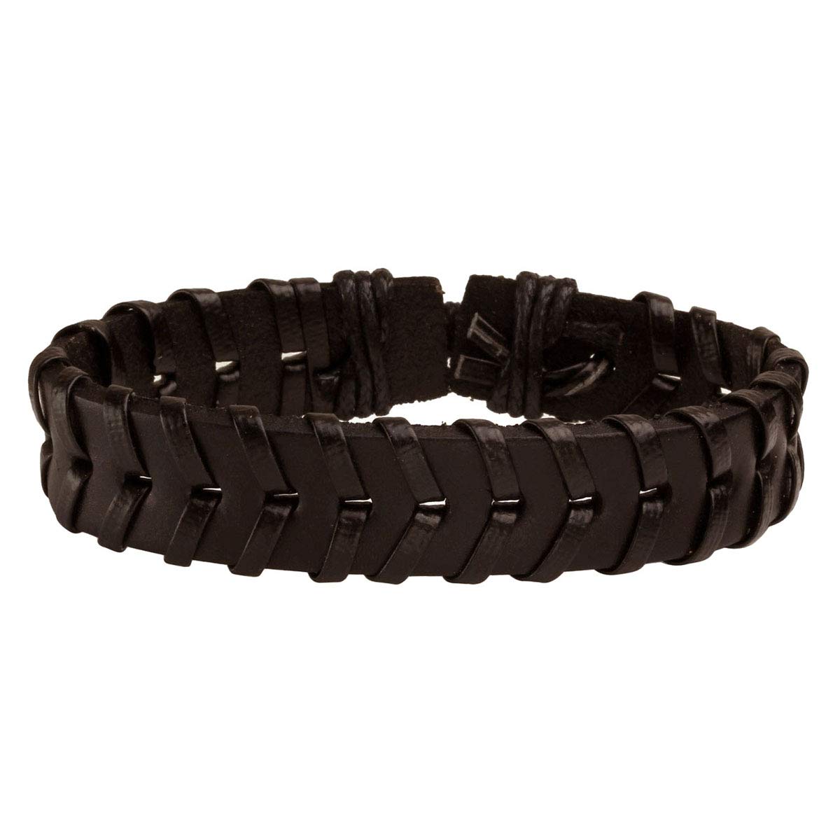 Eigso 6 Pcs Leather Bracelet Braided Wide Wristband Women Men Punk Rock Jewelry Skull