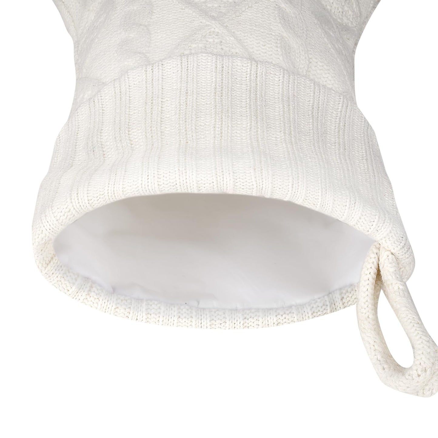Malier Christmas Stocking for Dogs Cats, Knit White Dog Christmas Stocking, Paw Shape Pet Christmas Stocking Large Cat Stockings Hanging Stocking for Dogs Cats Pets (White)