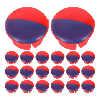 DOITOOL Hot Cold Faucet Caps 20-Pack Plastic Knob Covers for Kitchen Bathroom Water Faucets Easy Installation Hot Cold Indicator Buttons 0.35 Inch