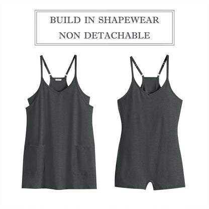 ANRABESS Women Athletic Dress Summer Tennis Workout Active Sports Mini Romper Dress Built in Shorts Travel Vacation Clothes Deep Gray XX-Large