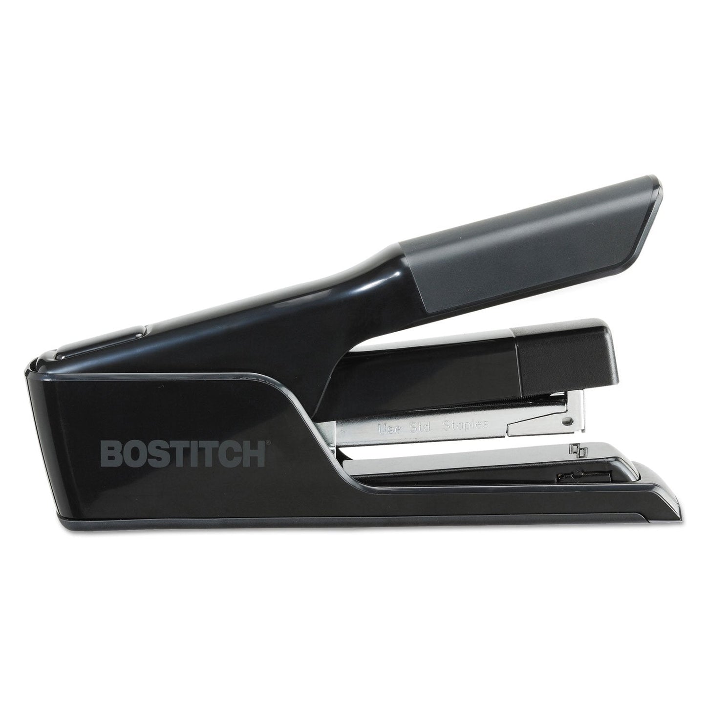 Bostitch Office EZ Squeeze 40 Sheet Flat Clinch Desktop Stapler, Reduced Effort, Black (B9040)
