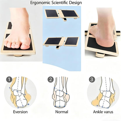 Balance Board for Ankle Strengthening, Blackboard Foot Trainer for Sprained, Foot Strengthener Ankle Balance Board Suitable for Athletes, Injury Tehabilitation, Posture Corrector