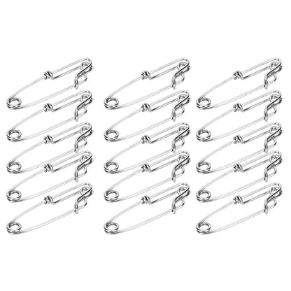 Cunyuer 15PCS Longline Trotline Clips, 1.8x60mm Fishing Snapper Clips, Stainless Steel Long Line Tuna Clip, Quick Connect Fishing Accessory