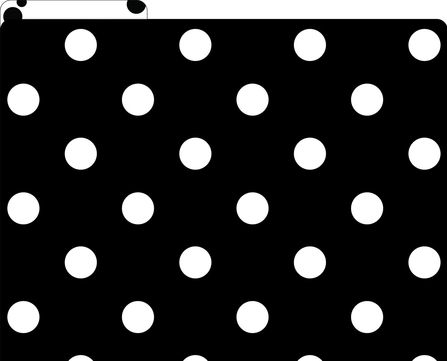 Barker Creek File Folders - Set of 24 Black & White Dot Letter Size Folders, 14pt Stock, Multi-Design Set, 1/3 Cut Tabs, Reversible, Home, School and Office Supplies (4378)
