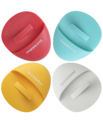 Slick- Silicone Facial Cleansing Brush, 4 Pack, Silicone Face Scrubber Exfoliator