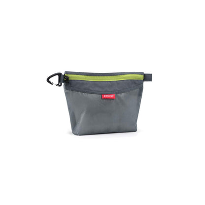 pack all Water-resistant Material Zipper Pouch, Mesh Zipper Bags for Storage, Travel, Office (Gray, Small)