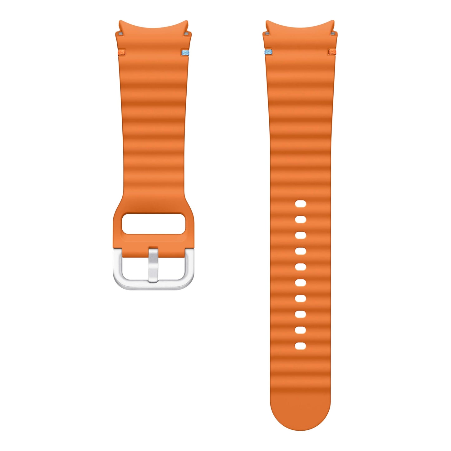 SAMSUNG Galaxy Watch 7, 6, 5, 4 Series Sport Band, Rubber, Smartwatch Replacement Strap for Men and Women, One Click Attachment, Medium/Large, ET-SNL31LOEGUJ, Orange