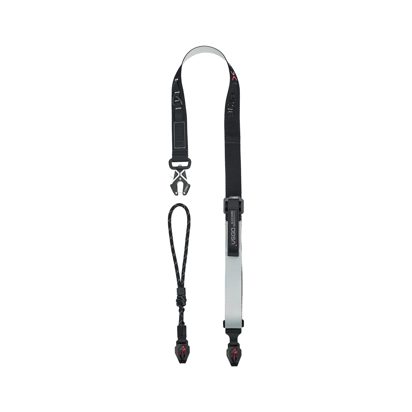 VSGO Black Snipe Urban Camera Strap – Quick Release, Anti-Twist, Comfortable Nylon Sling, Fits DSLR, Mirrorless, Phone & Action Camera, Gray&Black