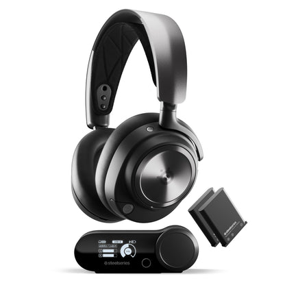 SteelSeries Arctis Nova Pro Wireless Multi-System Gaming Headset - Premium Hi-Fi Drivers - Active Noise Cancellation - Infinity Power System - ClearCast Gen 2 Mic - PC, PS5, PS4, Switch, Mobile