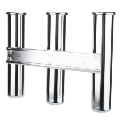 NovelBee 3 Tube Boat Fishing Rod Holder,316 Stainless Steel Fishing Rod Rack for Marine Boat Yacht