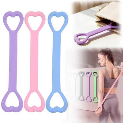 Figure 8 Resistance Band,3PCS 2026 New Resistance Band with Handles for Working Out, Elastic Ropes for Arm Back Shoulder Stretching Training