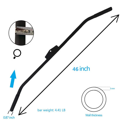 Cable Machine Lat Pulldown Attachments - 29/39/48 Inch Wide Grip Bar with Non-slip Handle for Home Gym Tricep Training (K Bar Length 48 Inch)