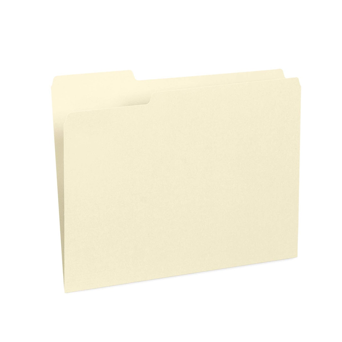 200 Blue Summit Supplies Manilla Folders - Letter Size File Folders with 1/3 Cut Top Tabs, Assorted Positions, Durable 11pt Manila Paper for Office Organization