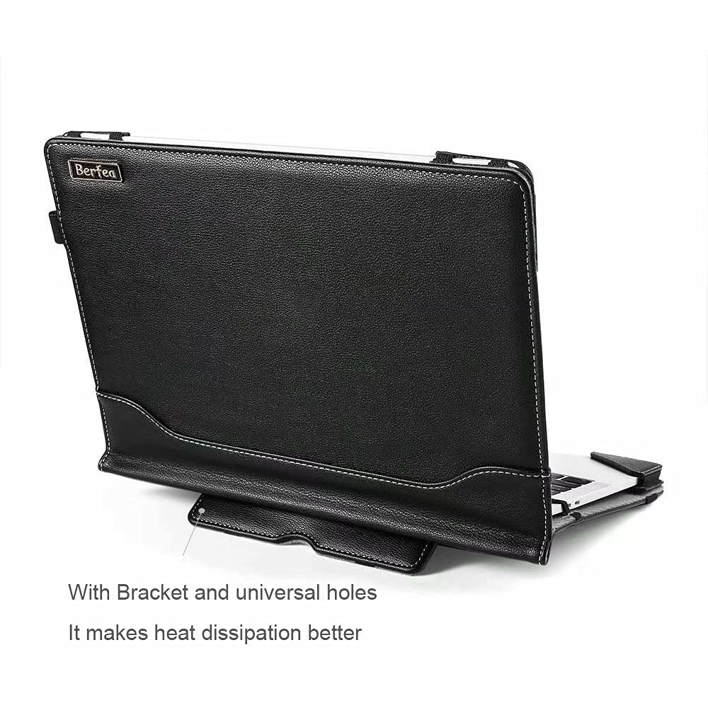 Berfea Protective Case Cover Compatible with Dell Latitude 15.6 Series 5550, 5540, 5531, 5530, 5520, 5521, 5511, 5510, 3550, 3540, 3530 15.6 Inch Laptop Notebook Stand Carry Case Sleeve