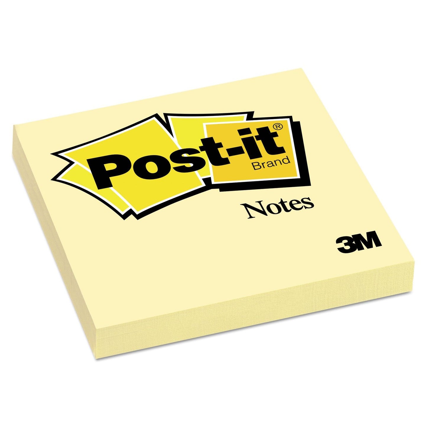Post-it Notes 3x3 in, 12 Pads, America's #1 Favorite Sticky Notes, Canary Yellow, Clean Removal, Recyclable (654)